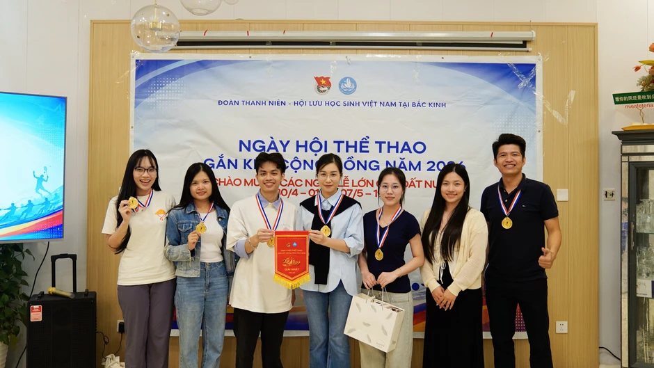 [Ảnh] Sôi nổi Ngày hội thể thao gắn kết cộng đồng năm 2026 tại Bắc Kinh, Trung Quốc