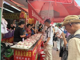 &nbsp;Độc đáo lễ hội bánh bao tại Hong Kong (Trung Quốc)