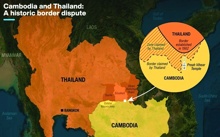 Campuchia muốn sớm phân định biên giới, Thái Lan nói 'chưa sẵn sàng'