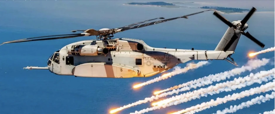 Cận cảnh trực thăng “siêu mã” CH-53E Mỹ tiếp nhiên liệu trên không ở Trung Đông