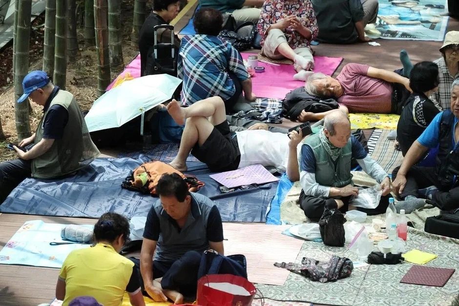 Cảnh tượng hiếm thấy tại sân bay Hàn Quốc giữa nắng nóng đỉnh điểm Cảnh tượng hiếm thấy tại sân bay Hàn Quốc giữa nắng nóng đỉnh điểm