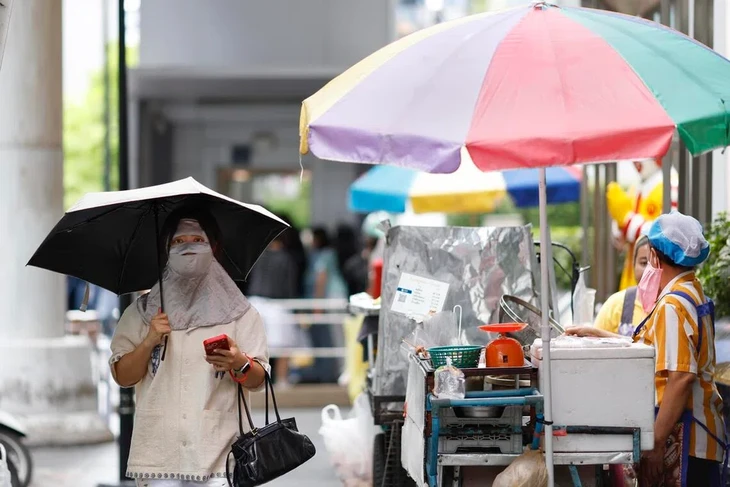 Chỉ số nhiệt độ tại Bangkok chạm ngưỡng 'nguy hiểm', có thể vượt 52 độ C Chỉ số nhiệt độ tại Bangkok chạm ngưỡng 'nguy hiểm', có thể vượt 52 độ C