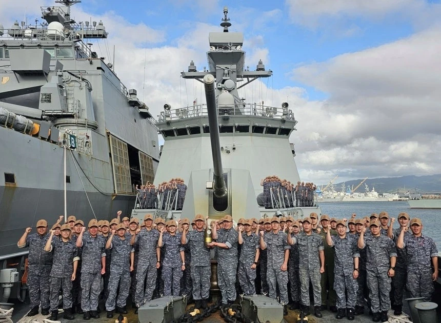 Chiến hạm Hàn Quốc đoạt ngôi quán quân pháo kích trong tập trận RIMPAC