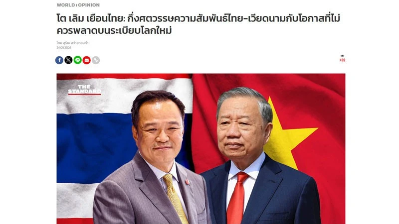 Chuyến thăm mở rộng cơ hội hợp tác giữa Việt Nam và Thái Lan Chuyến thăm mở rộng cơ hội hợp tác giữa Việt Nam và Thái Lan