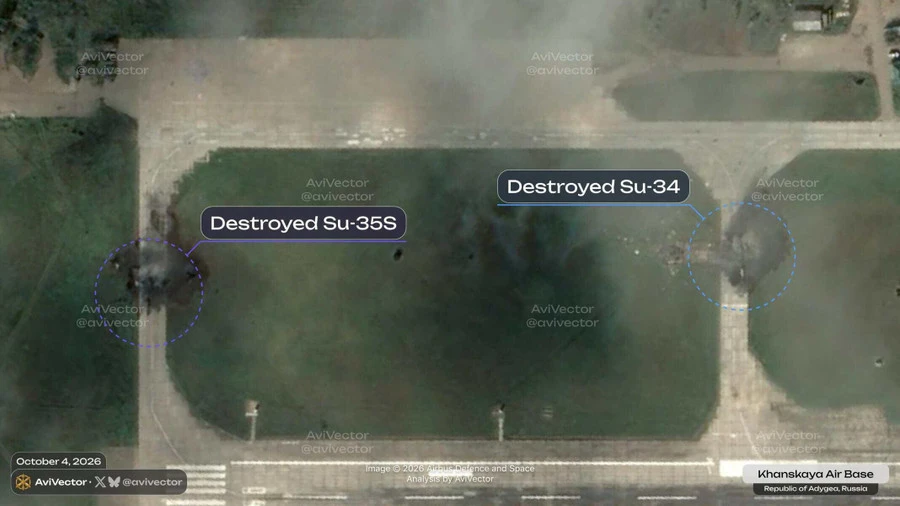 Đặc nhiệm SBU phá hủy Su-35 và Su-34 tại sân bay Khanskaya