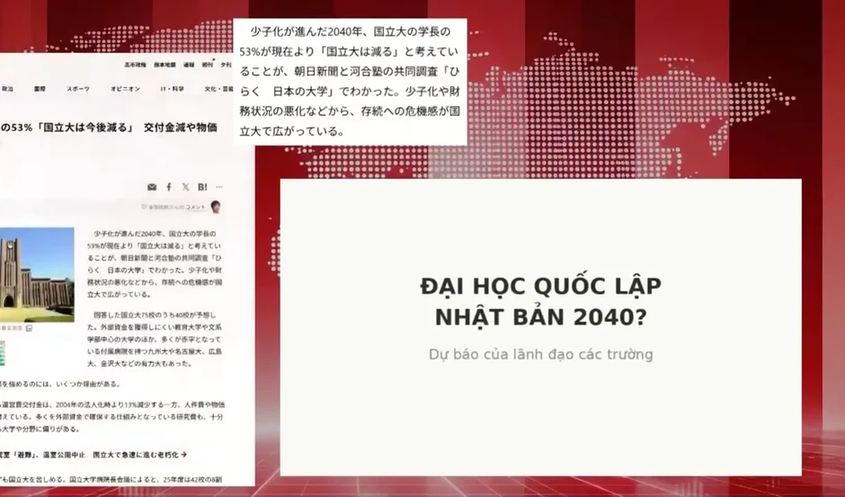 Đại học công lập tại Nhật Bản đứng trước nguy cơ thua lỗ Đại học công lập tại Nhật Bản đứng trước nguy cơ thua lỗ