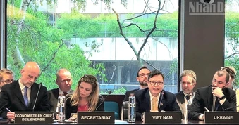Đại sứ Việt Nam tại Pháp Trịnh Đức Hải dự Hội nghị IEA về năng lượng toàn cầu