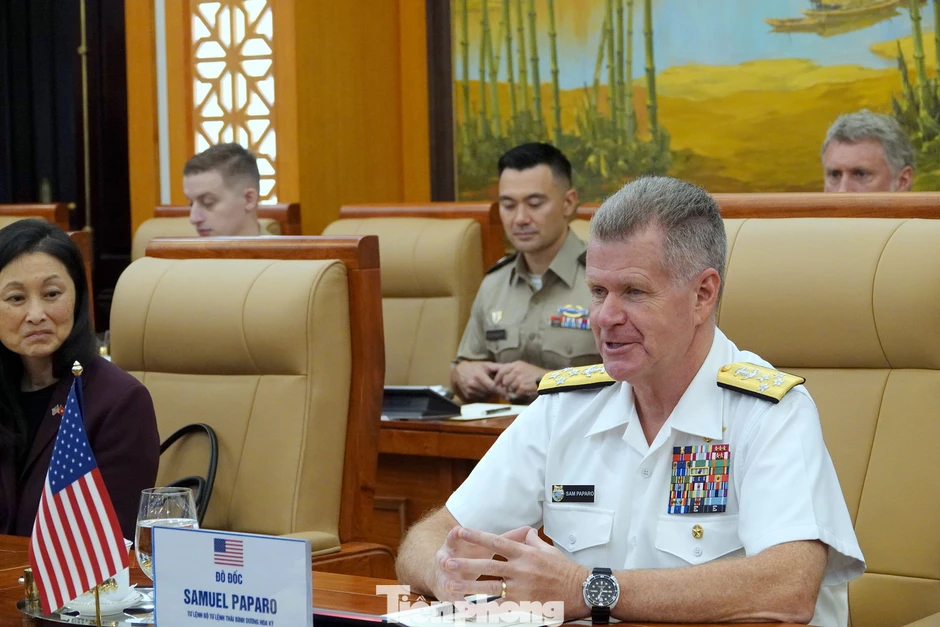 Đại tướng Nguyễn Tân Cương hội kiến Tư lệnh Bộ tư lệnh Thái Bình Dương của Mỹ