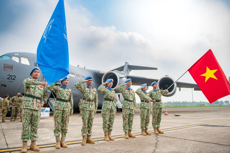 Đội Công binh số 5 của Việt Nam lên đường tới Abyei Đội Công binh số 5 của Việt Nam lên đường tới Abyei