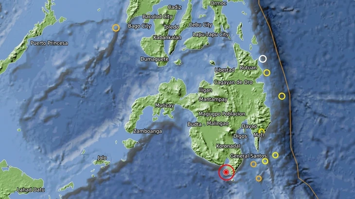 Động đất mạnh 7,8 độ ở Philippines, đã xuất hiện sóng thần cao 1,4m Động đất mạnh 7,8 độ ở Philippines, đã xuất hiện sóng thần cao 1,4m