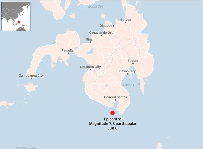 Động đất mạnh tại Philippines, cảnh báo sóng thần được ban hành