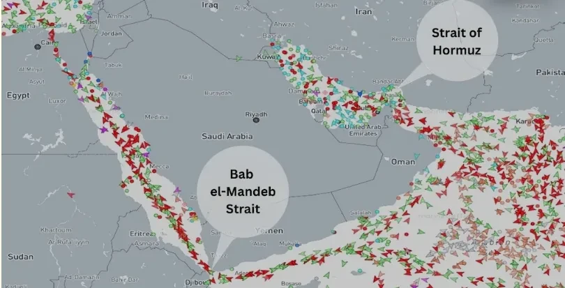 Eo biển Bab el-Mandeb trở thành tâm điểm trung chuyển mới Eo biển Bab el-Mandeb trở thành tâm điểm trung chuyển mới