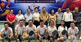 Giao lưu thể thao chào mừng 81 năm Quốc khánh 2/9 tại Lào