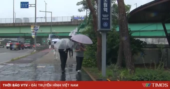Hàn Quốc duy trì ứng phó khẩn cấp trước mưa lớn