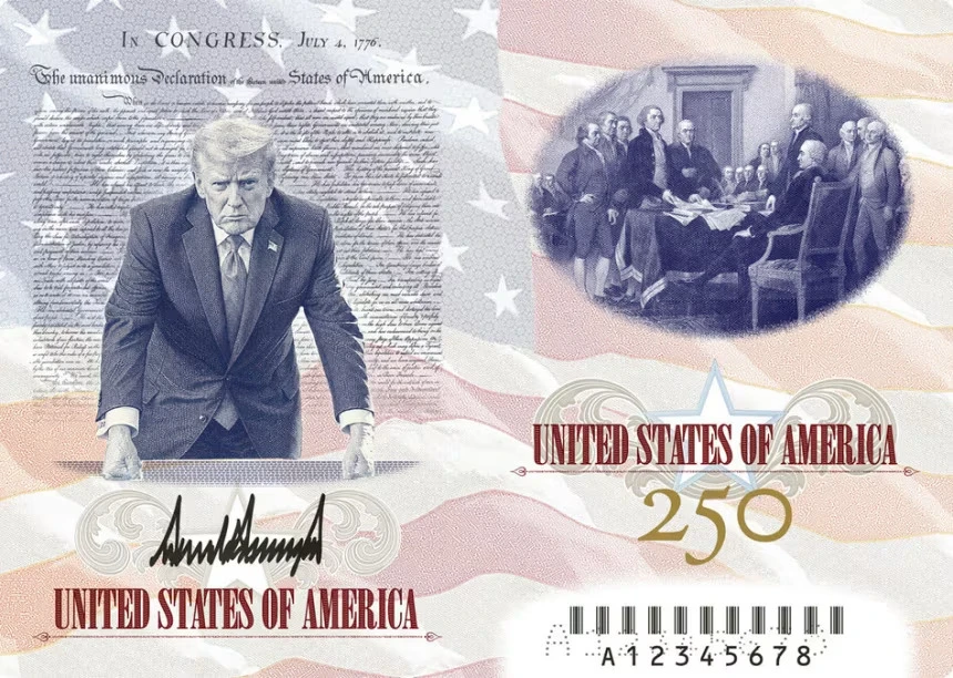 Hé lộ hình ảnh hộ chiếu Mỹ in hình ông Trump Hé lộ hình ảnh hộ chiếu Mỹ in hình ông Trump