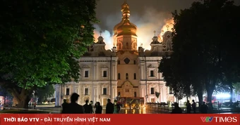 Hỏa hoạn tại tu viện gần 1.000 năm tuổi ở thủ đô của Ukraine