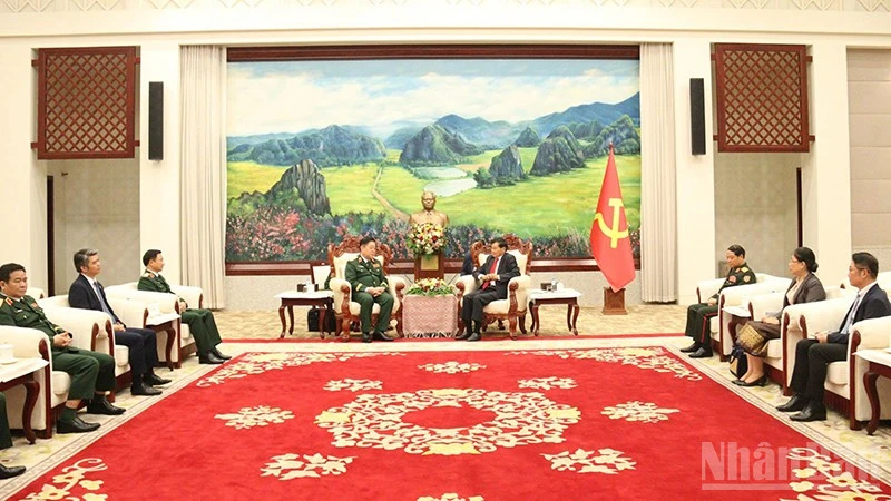Hợp tác Quân đội tiếp tục là trụ cột quan trọng của quan hệ đặc biệt Việt Nam-Lào