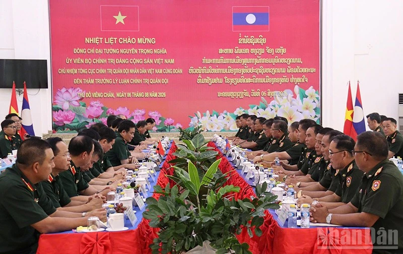 Hợp tác Quân đội tiếp tục là trụ cột quan trọng của quan hệ đặc biệt Việt Nam-Lào