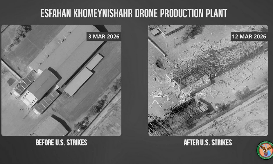 Iran bắn tên lửa vào căn cứ Mỹ ở Ấn Độ Dương, nhà máy UAV của Tehran bị phá hủy Iran bắn tên lửa vào căn cứ Mỹ ở Ấn Độ Dương, nhà máy UAV của Tehran bị phá hủy
