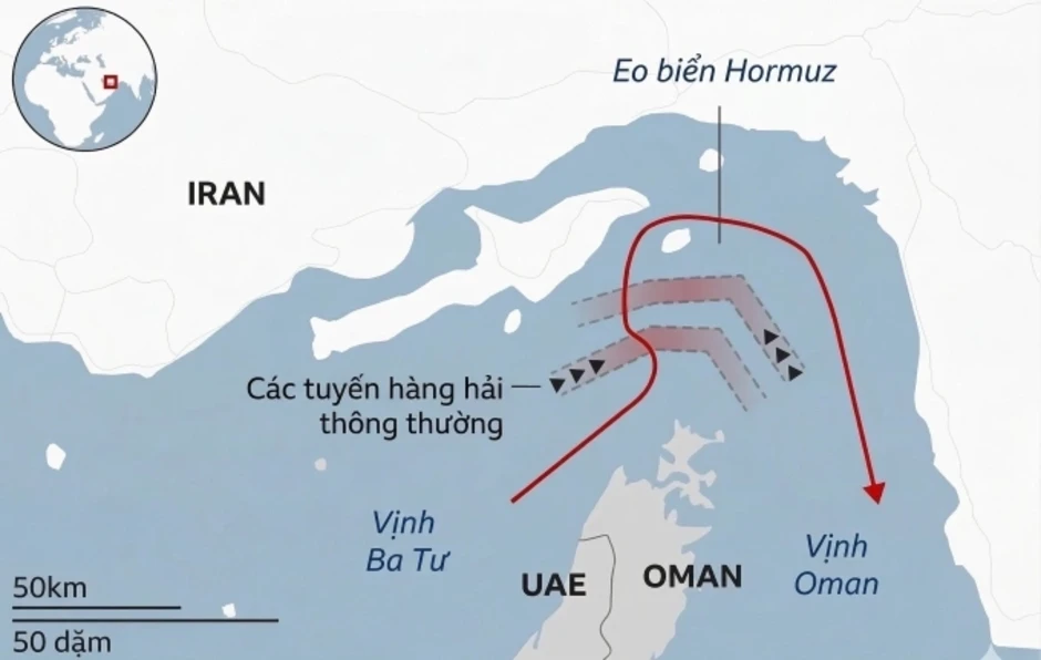 Iran cho phép 20 tàu Pakistan qua eo biển Hormuz Iran cho phép 20 tàu Pakistan qua eo biển Hormuz