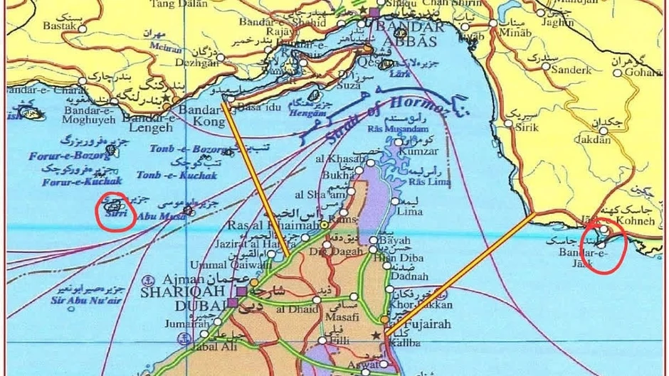 Iran công bố bản đồ kiểm soát quanh eo biển Hormuz Iran công bố bản đồ kiểm soát quanh eo biển Hormuz