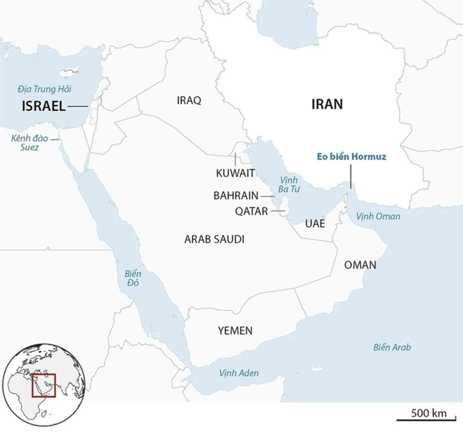 Iran tuyên bố sẽ thu phí qua eo biển Hormuz