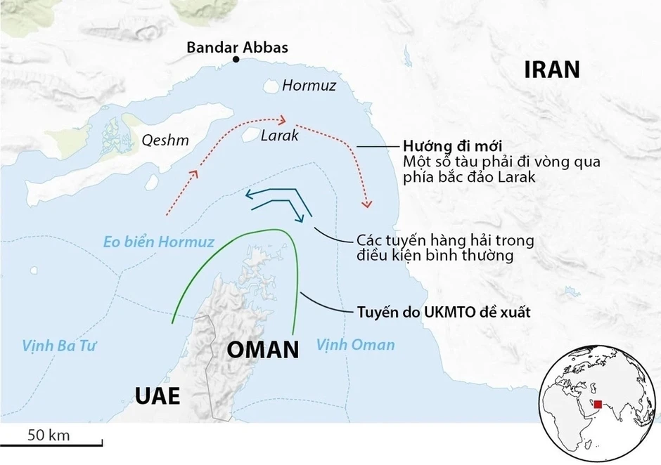 Iran tuyên bố tấn công tàu chở dầu được Mỹ hộ tống ở eo biển Hormuz Iran tuyên bố tấn công tàu chở dầu được Mỹ hộ tống ở eo biển Hormuz