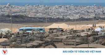 Israel xây tường ngăn cách bên trong dải Gaza