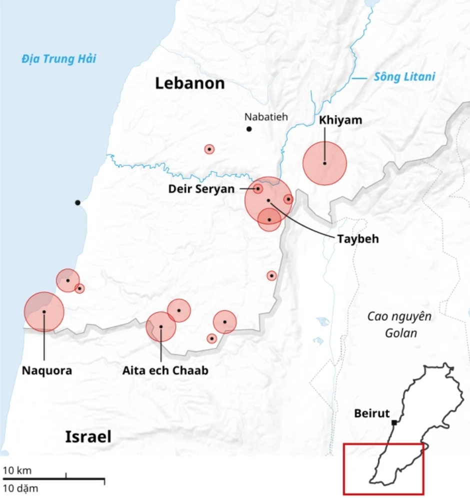Israel 'xóa sổ nhiều ngôi làng' ở Lebanon Israel 'xóa sổ nhiều ngôi làng' ở Lebanon