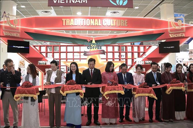 Không gian cà phê Việt Nam tại Coffee Expo Seoul 2026