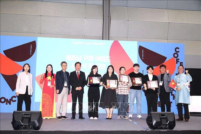 Không gian cà phê Việt Nam tại Coffee Expo Seoul 2026