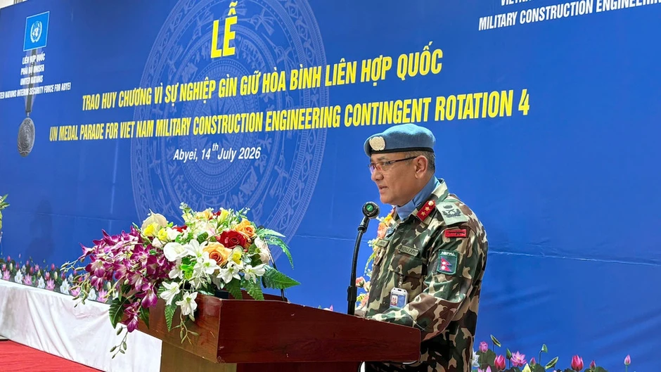Lực lượng gìn giữ hòa bình Việt Nam tại Abyei đón nhận Huy chương Liên hợp quốc Lực lượng gìn giữ hòa bình Việt Nam tại Abyei đón nhận Huy chương Liên hợp quốc
