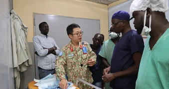Lực lượng gìn giữ hòa bình Việt Nam triển khai hoạt động hỗ trợ y tế tại Nam Sudan