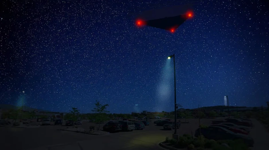 Mỹ công bố hồ sơ về UFO 'tam giác đen' khổng lồ Mỹ công bố hồ sơ về UFO 'tam giác đen' khổng lồ
