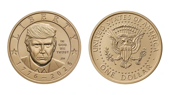 Mỹ phát hành đồng xu kỷ niệm 1 USD in hình Tổng thống Trump
