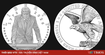 Mỹ sắp đúc đồng xu vàng có hình Tổng thống Trump