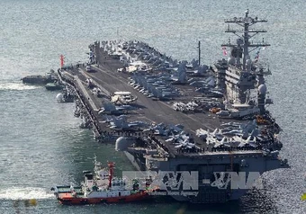 Mỹ triển khai nhóm tác chiến tàu sân bay USS Nimitz tới khu vực Caribe