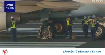 Máy bay chở khách phải hạ cánh khẩn cấp xuống sân bay Haneda, Nhật Bản do vỡ lốp