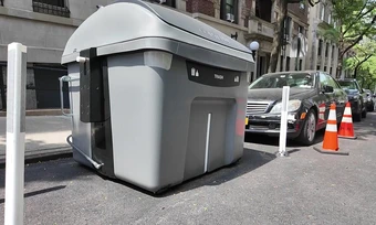 New York đặt thùng rác công nghệ cao thay hàng ngàn chỗ đỗ xe - Báo TinVina