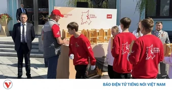 Nga chuyển giao “Ngọn lửa ký ức” tới các thành phố Nga và Belarus bằng đường sắt