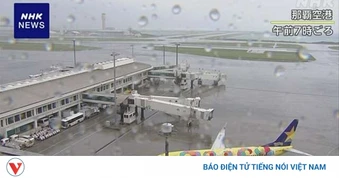 Nhật Bản chuẩn bị đón siêu bão Jangmi, khoảng 400 chuyến bay bị hủy bỏ
