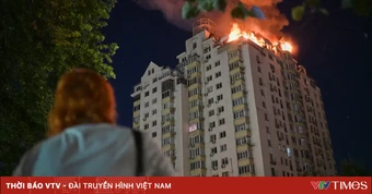 Nhiều tiếng nổ lớn vang lên liên tiếp ở thủ đô Kiev trong đêm