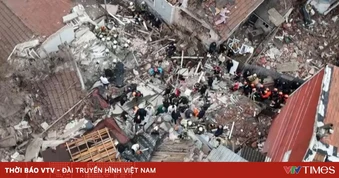 Nổ khí gas ở Istanbul (Thổ Nhĩ Kỳ) khiến 1 người chết, 2 tòa nhà đổ sập