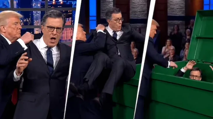 Ông Trump đăng video AI ném người dẫn chương trình chuyên chỉ trích mình vào thùng rác Ông Trump đăng video AI ném người dẫn chương trình chuyên chỉ trích mình vào thùng rác