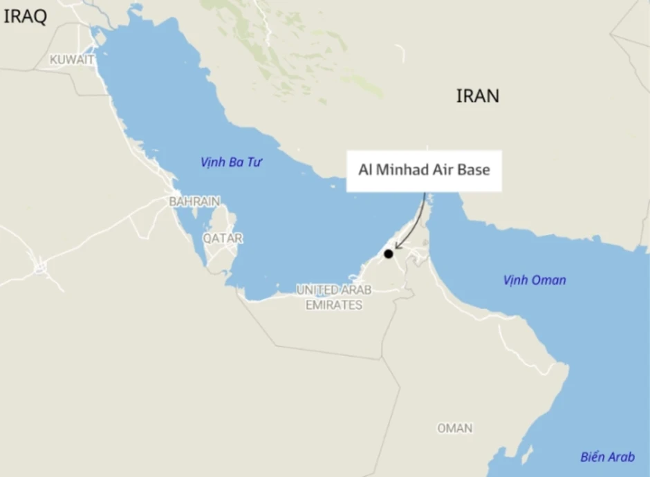 Quả đạn Iran rơi sát sở chỉ huy lực lượng Australia Quả đạn Iran rơi sát sở chỉ huy lực lượng Australia