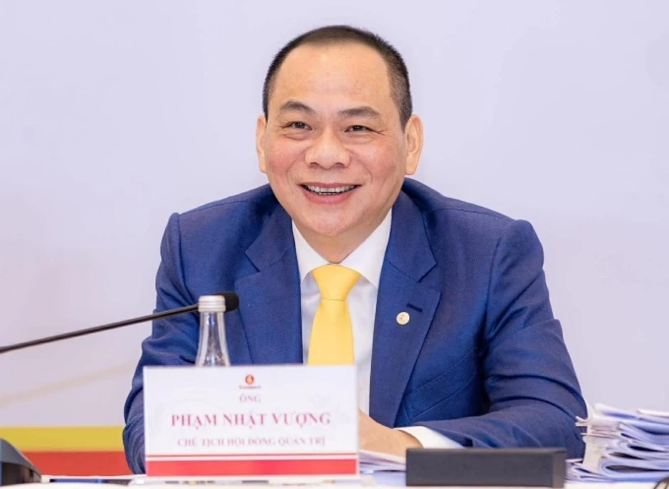 Tài sản tỷ phú Phạm Nhật Vượng vượt Jack Ma