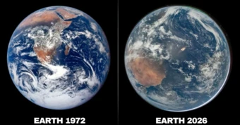 Tại sao ảnh Trái đất năm 2026 lại 'nhợt nhạt' hơn ảnh năm 1972?