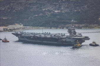 Tàu sân bay USS Gerald R. Ford lập kỷ lục triển khai dài nhất trong 50 năm