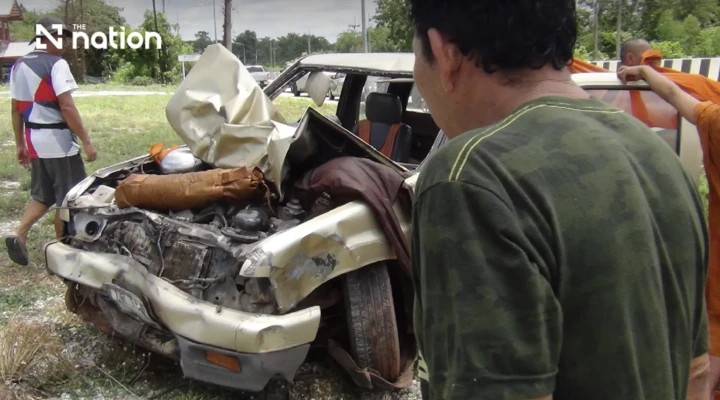 Thái Lan: Cậu bé 11 tuổi đâm xe vào đoàn hành hương, 8 nhà sư thiệt mạng
