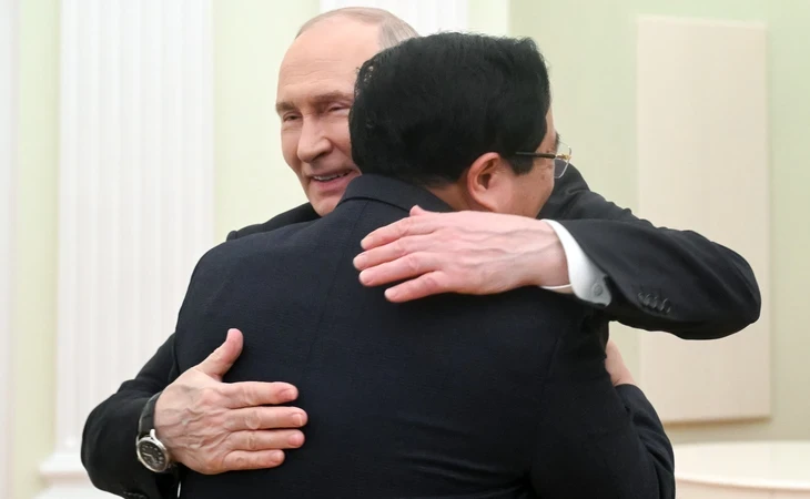 Thủ tướng Phạm Minh Chính hội kiến Tổng thống Nga Putin tại Điện Kremlin